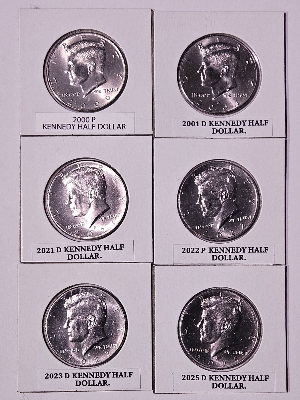 Silver Kennedy Half Dollar Coins